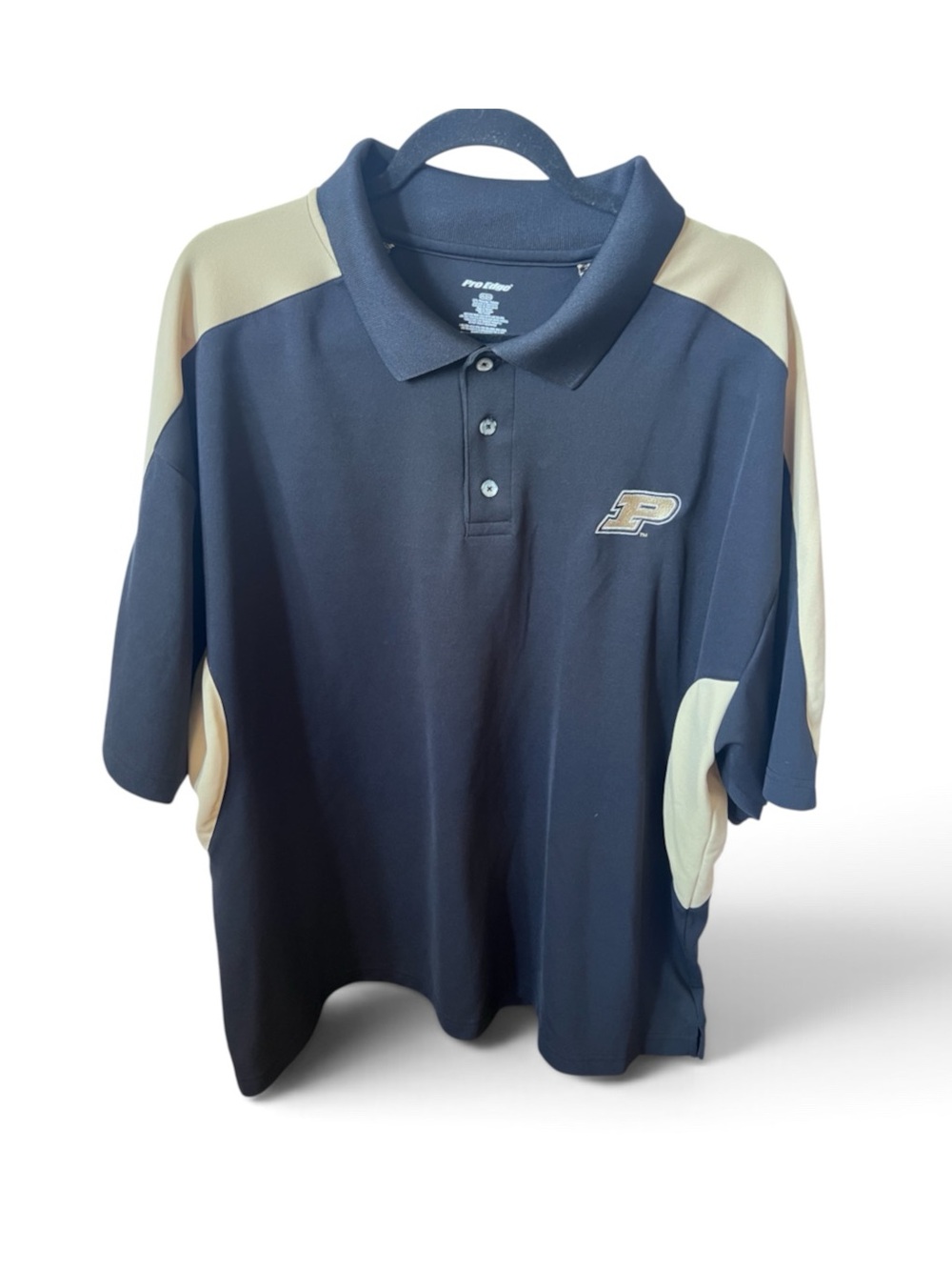 Men’s Pro Edge Purdue Polo Shirt Sz XXL